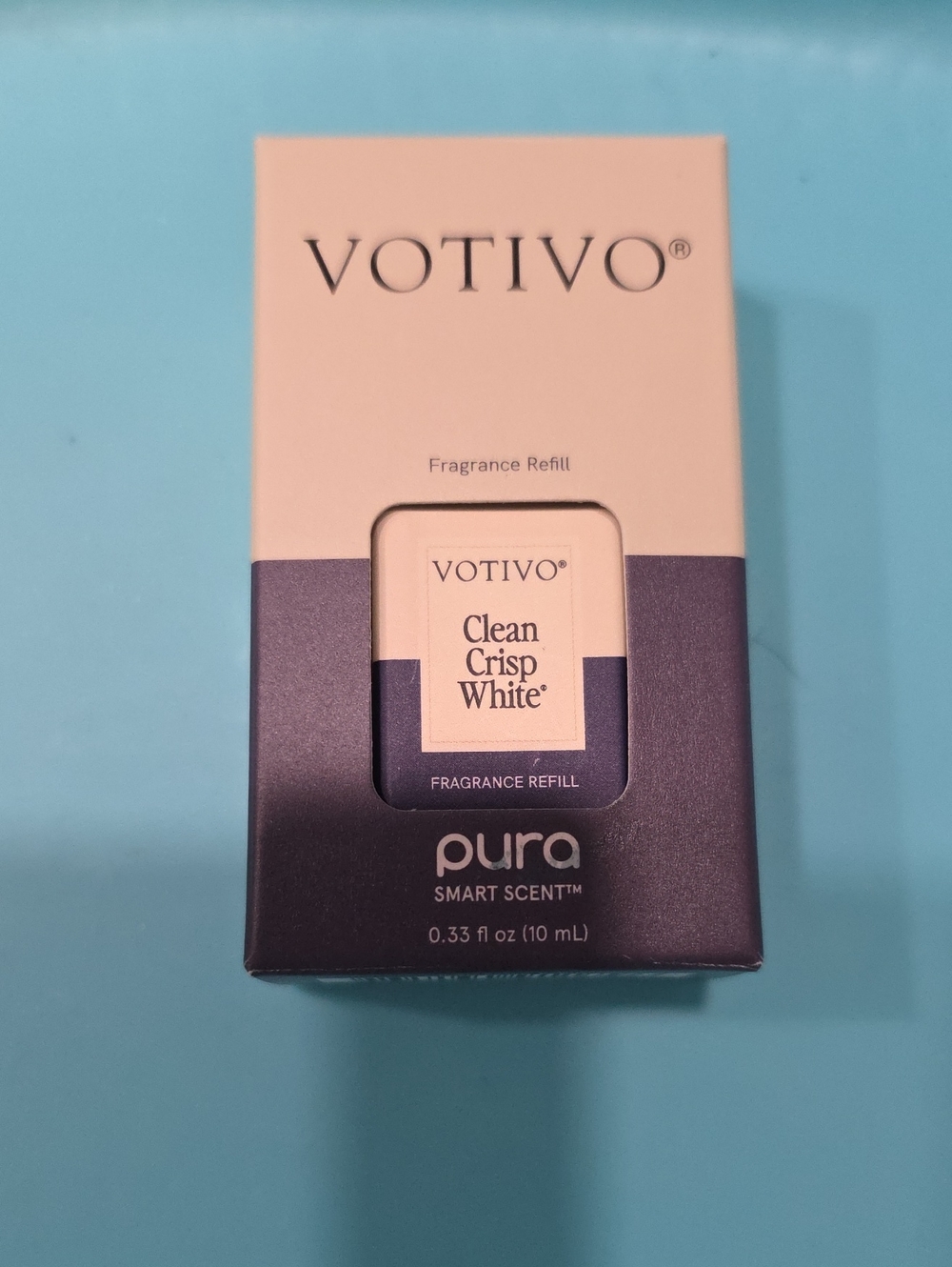 Votivo Clean Crisp White Pura Fragrance Refill - Pink & Purple